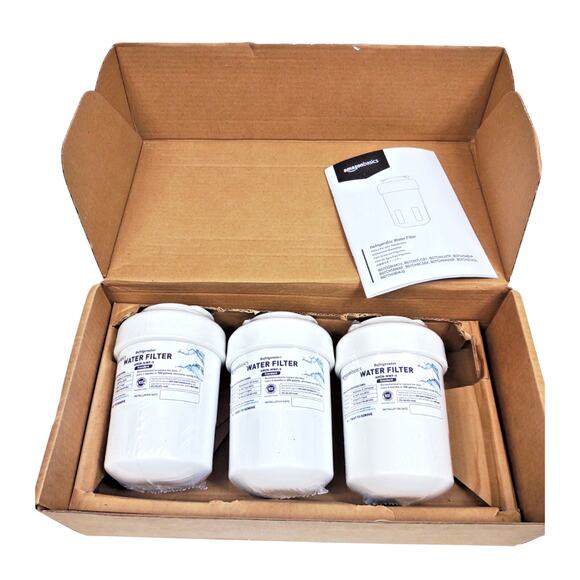 Amazon Basics For GE MWF Refrigerator Water Filter AMZN-MWF-S Three Pack (3) - Picture 1 of 6
